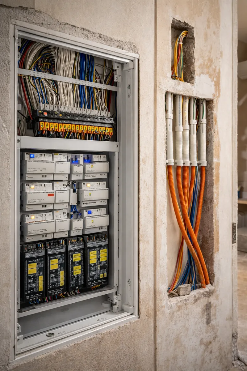 Cuadro de integración KNX profesional en Valencia